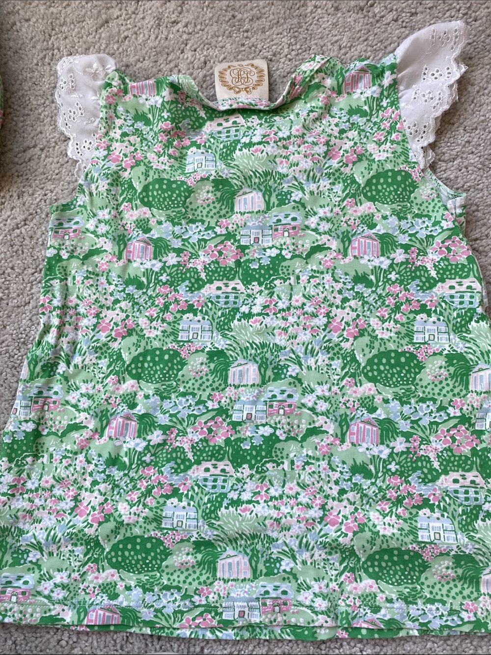The Beaufort Bonnet Company Matching Set size 6 Rare Belmont Blooms Print - Picture 6 of 8